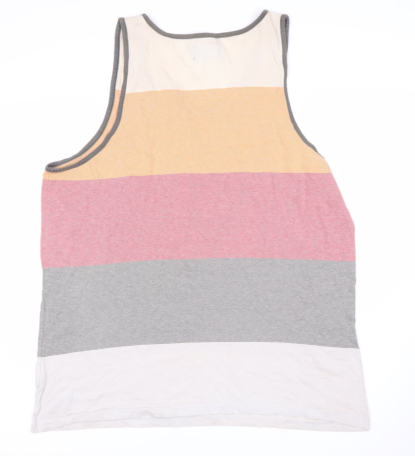Rip Curl Men's L Multicoloured Sleeveless Striped T-Shirt