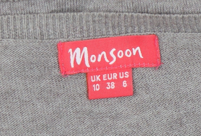 Monsoon Women's Beige Cardigan Size 10