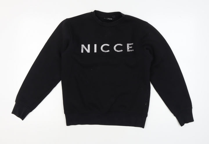 NICCE Men’s Black XS Pullover Sweatshirt Crew Neck