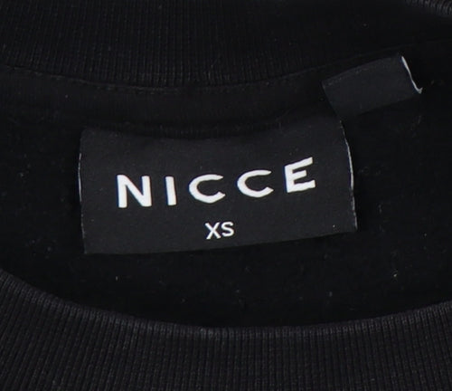 NICCE Men’s Black XS Pullover Sweatshirt Crew Neck