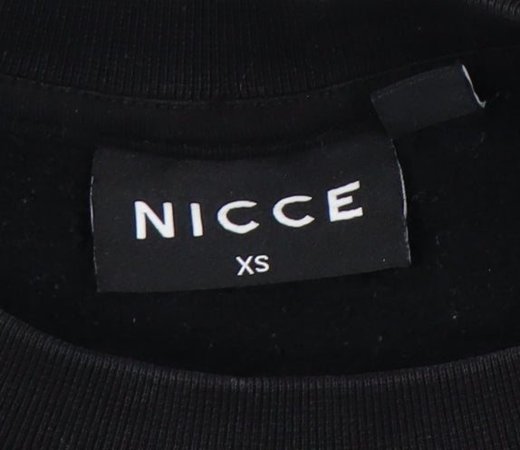 NICCE Men’s Black XS Pullover Sweatshirt Crew Neck