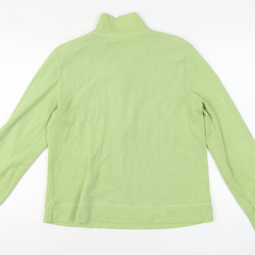 IZOD Women's Green Medium 1/4 Zip Sweatshirt Casual