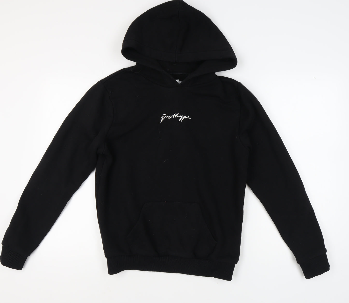 Just Hype Women's Black Pullover Hoodie - Size 10