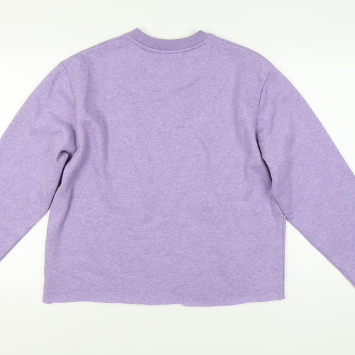Max Women's Purple Slim Fit Pullover Sweatshirt L
