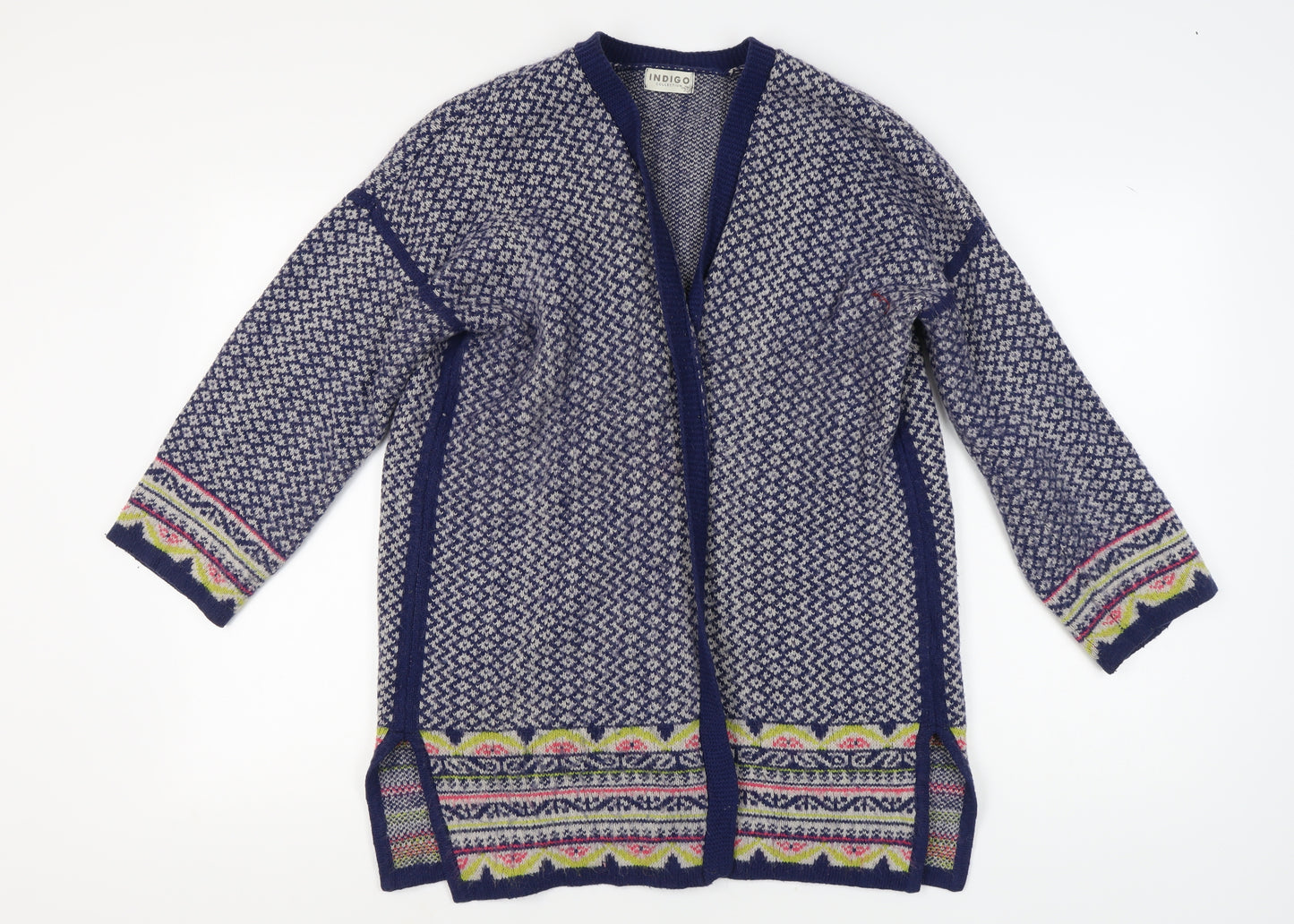 Marks and Spencer Women's Blue Open Front Cardigan Size 16