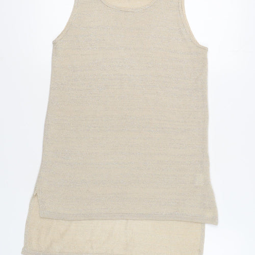 River Island Women's Beige Tank Top Size 10