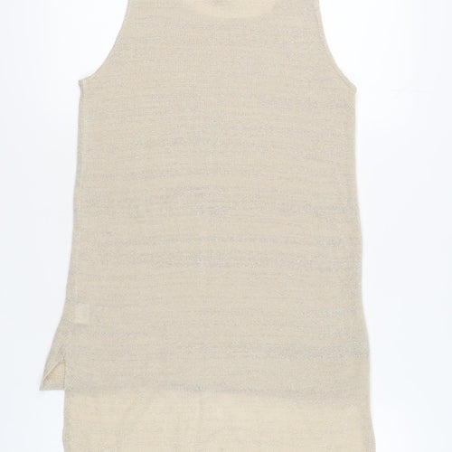 River Island Women's Beige Tank Top Size 10