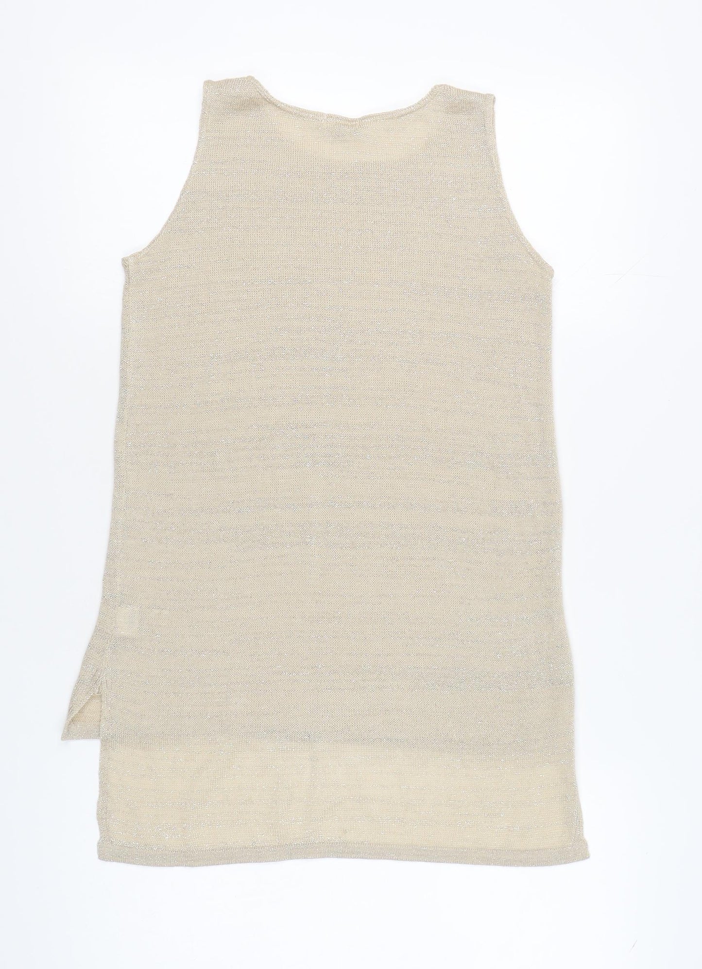 River Island Women's Beige Tank Top Size 10