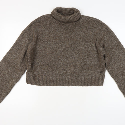 Pacific Republic Teen Brown Roll Neck Jumper Size 12