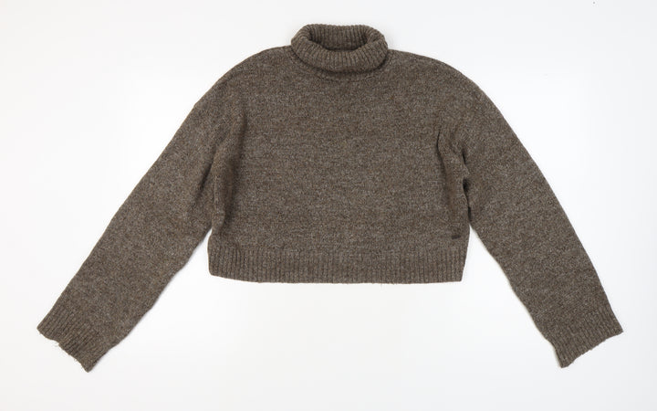 Pacific Republic Teen Brown Roll Neck Jumper Size 12