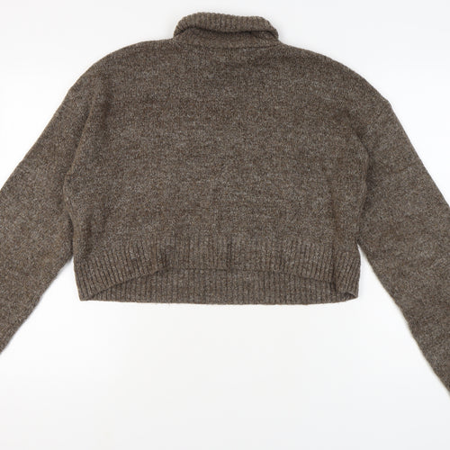 Pacific Republic Teen Brown Roll Neck Jumper Size 12