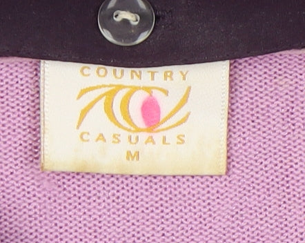 Country Casuals Women's Pink V-Neck Jumper, Size M