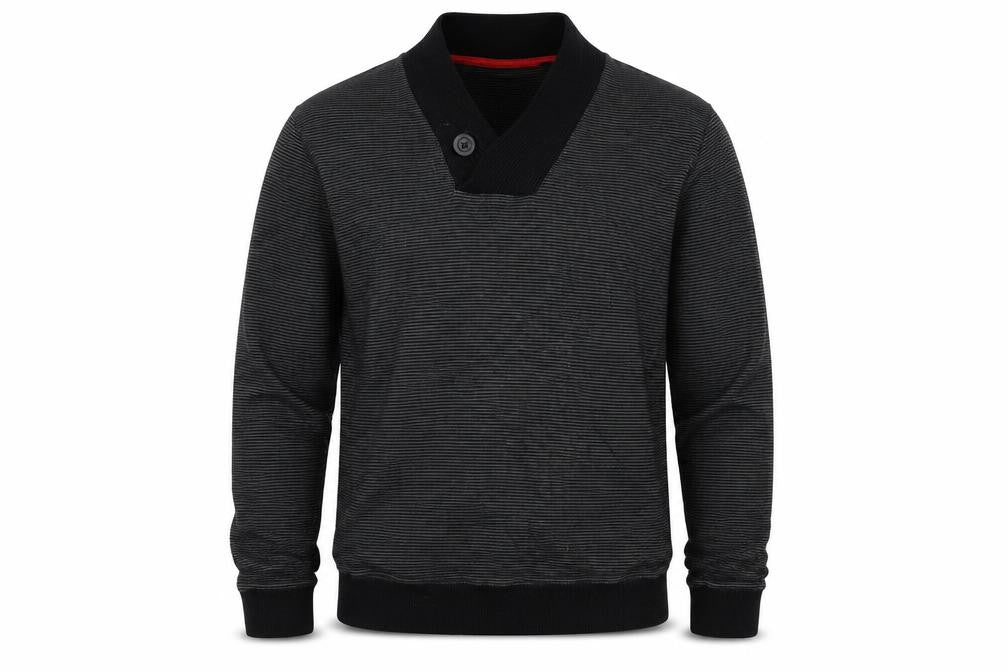 Next Men's Black Medium Striped Pullover Jumper