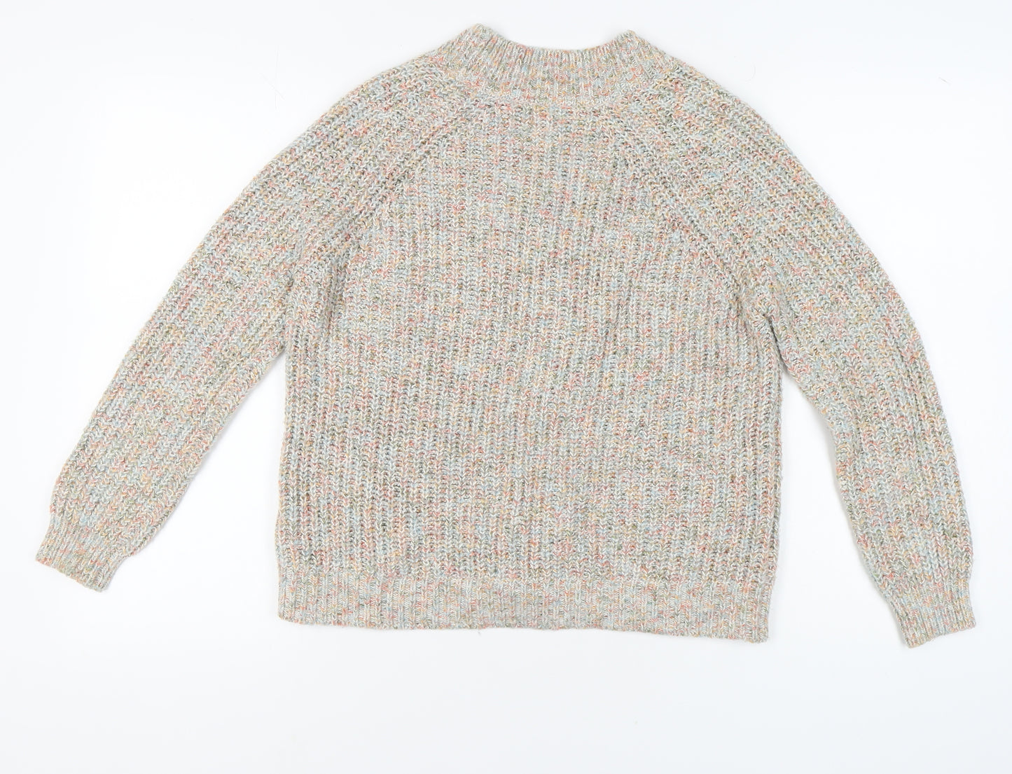 John Lewis Women's Multicoloured V-Neck Knit Jumper Size 10