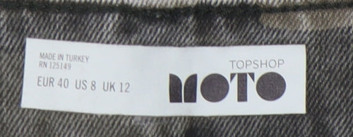 Topshop Women’s Green Camo Mini Skirt Size 12