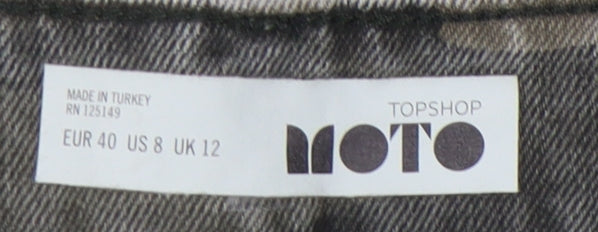 Topshop Women’s Green Camo Mini Skirt Size 12