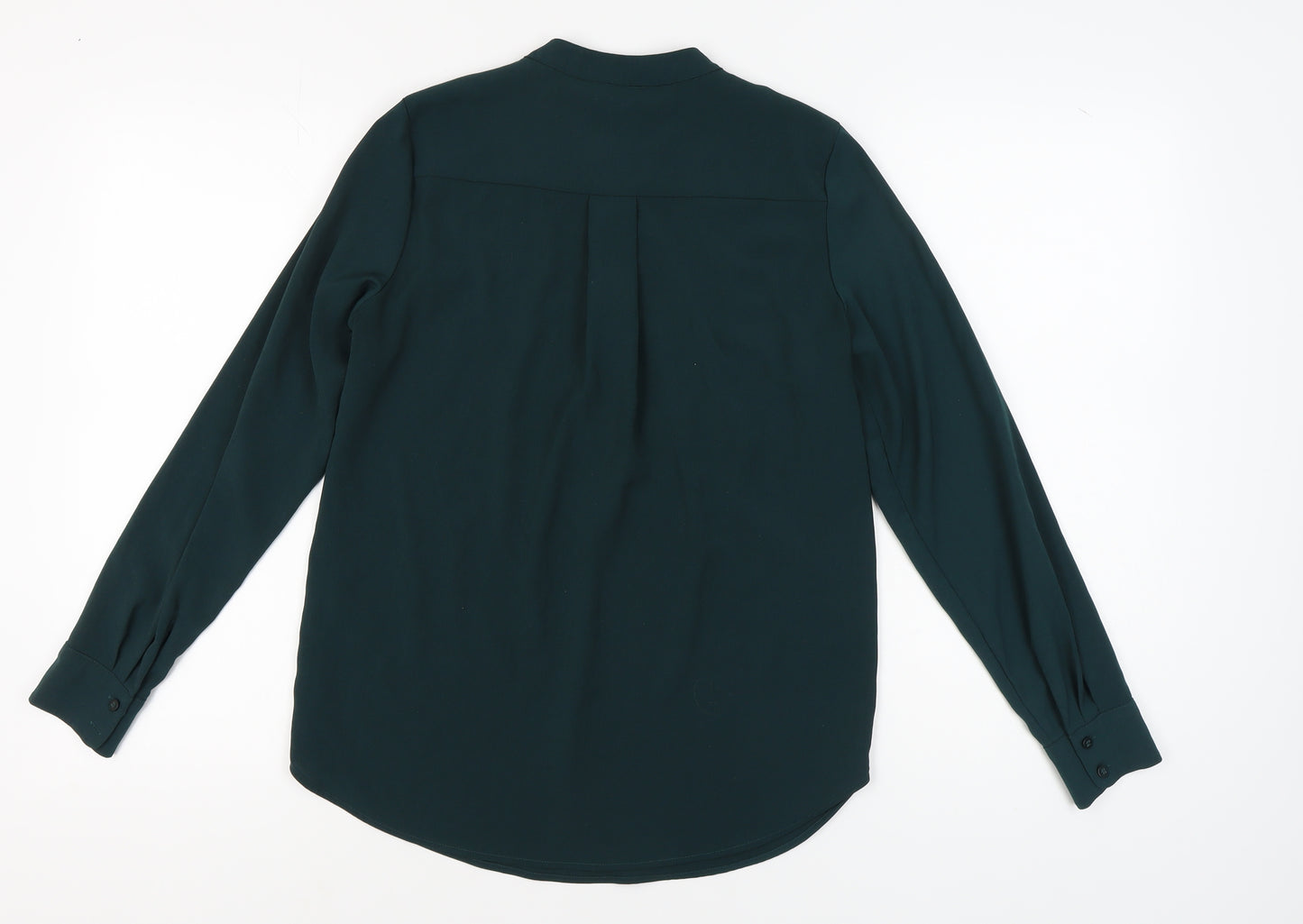 H&M Women's Green Size 4 Collared Blouse