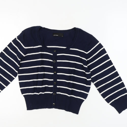 Vero Moda Women's Blue Striped Cardigan XL
