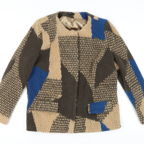Emreco Women's Multicolour Geometric Pattern Jacket