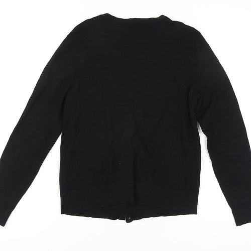 Jeanne Pierre Women's Black Beaded Cardigan L