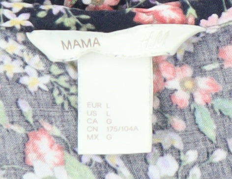 H&M Women's Multicoloured Floral Maternity Dress