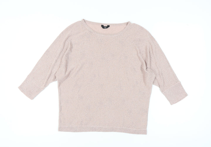 M&Co Women's Pink Petite Pullover Jumper Size 16