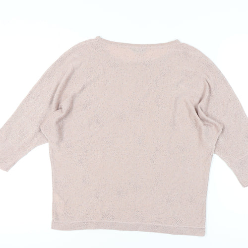 M&Co Women's Pink Petite Pullover Jumper Size 16