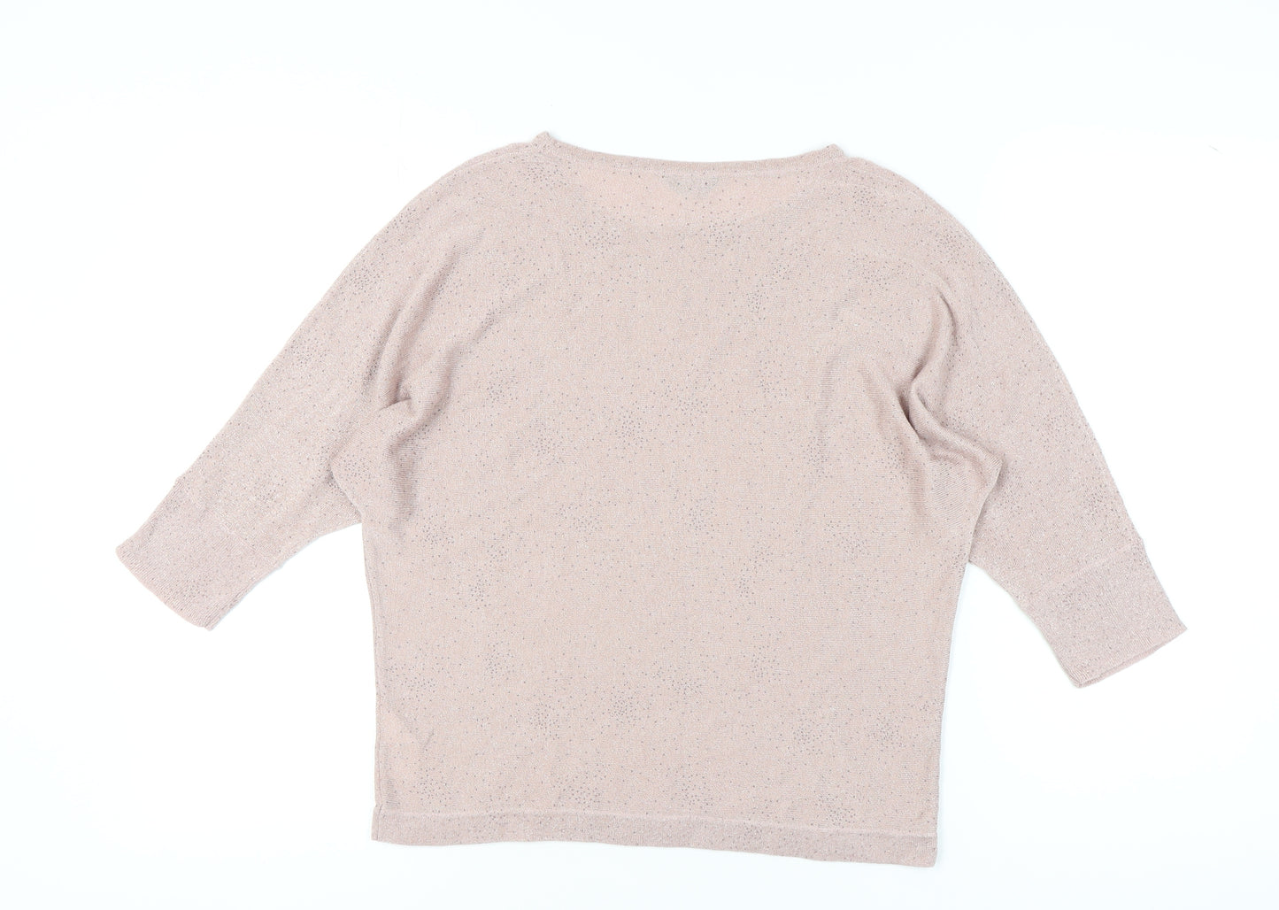 M&Co Women's Pink Petite Pullover Jumper Size 16