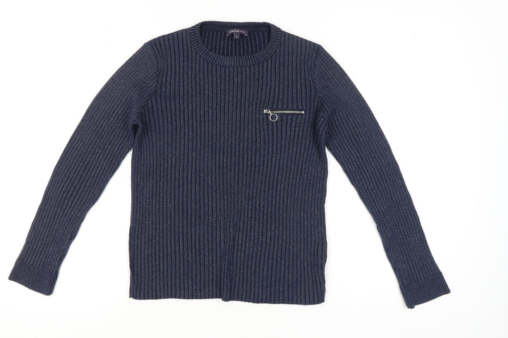 Limited Edition Women's Blue Crew Neck Jumper, Size 14