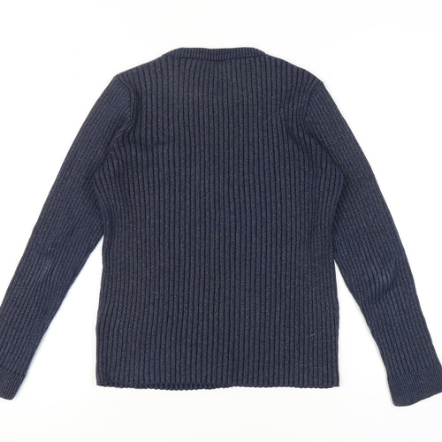 Limited Edition Women's Blue Crew Neck Jumper, Size 14