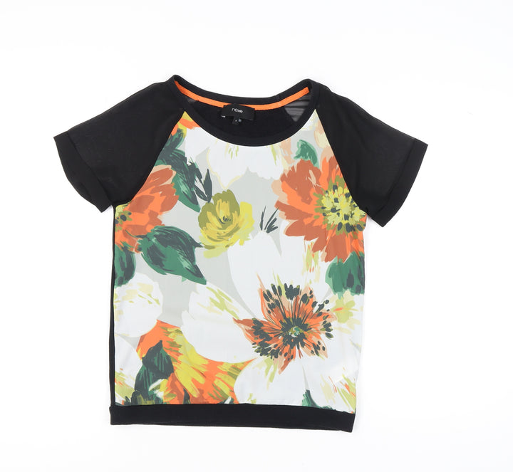 Next Women's Floral Raglan T-Shirt - Size 8