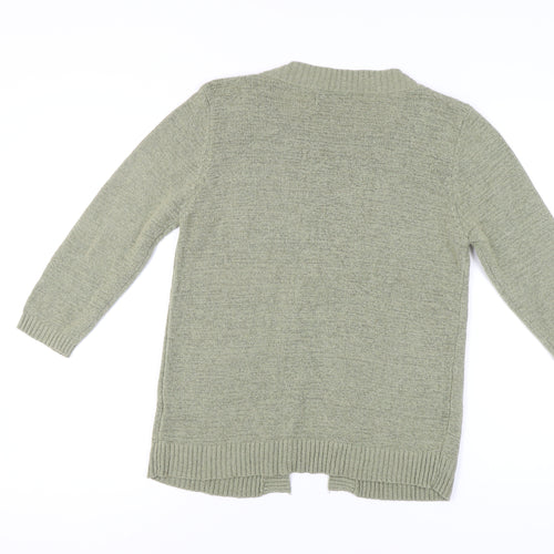 Alexara Women's Green Cardigan, M, V-Neck, 3/4 Sleeve