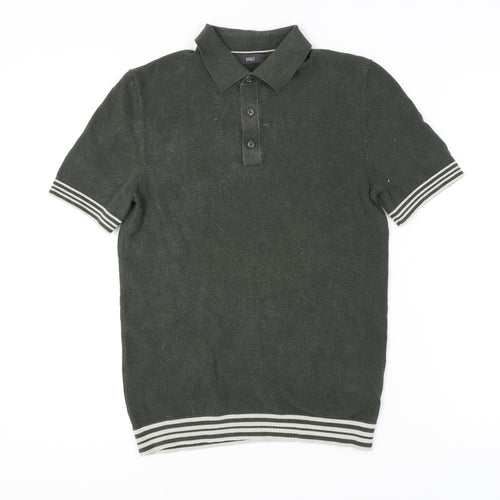 Marks and Spencer Men's Green Polo Shirt, Size S, Classic Style