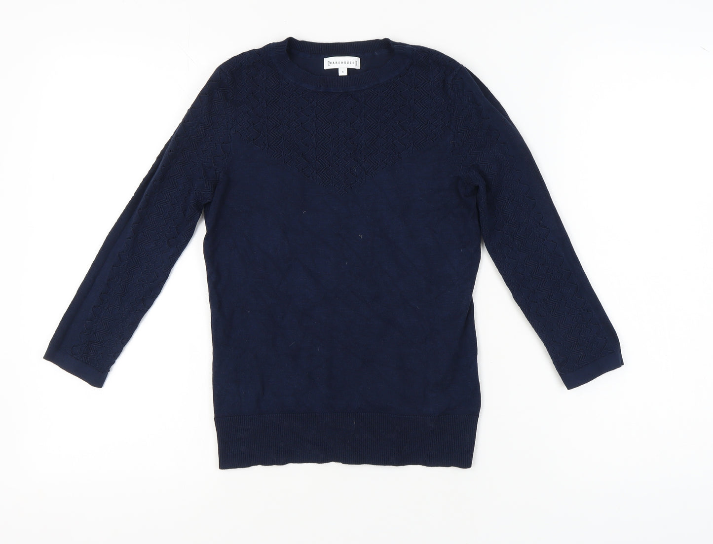 Warehouse Women's Blue Pullover Jumper, Size 8