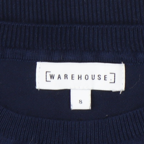 Warehouse Women's Blue Pullover Jumper, Size 8
