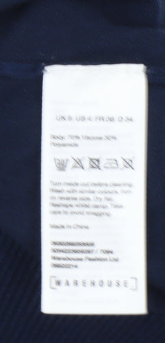 Warehouse Women's Blue Pullover Jumper, Size 8