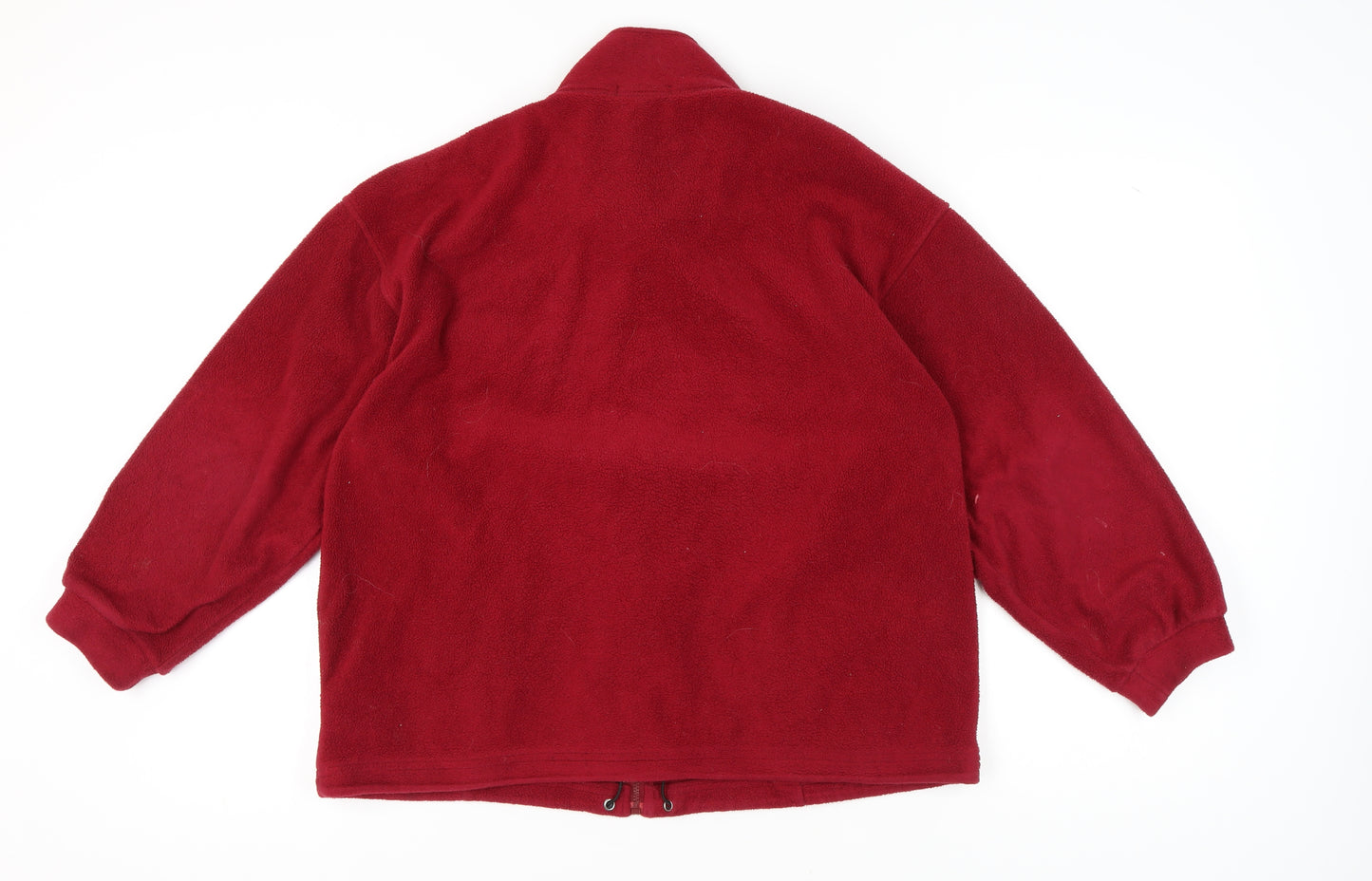 Marks and Spencer Women's Red Fleece Jacket, Size 14