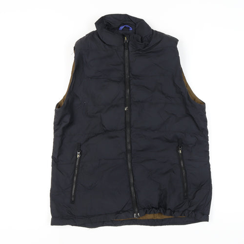 Lands' End Men's Black M Puffer Waistcoat