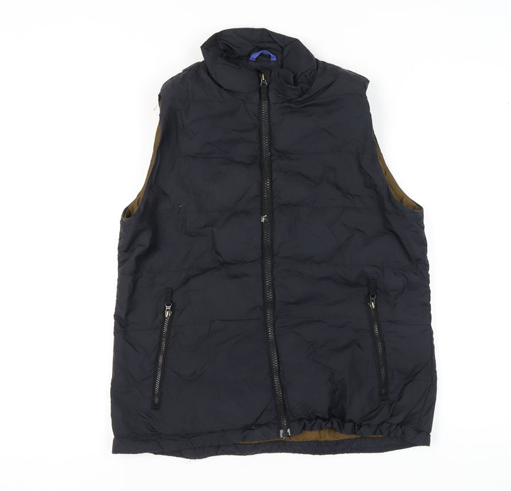 Lands' End Men's Black M Puffer Waistcoat