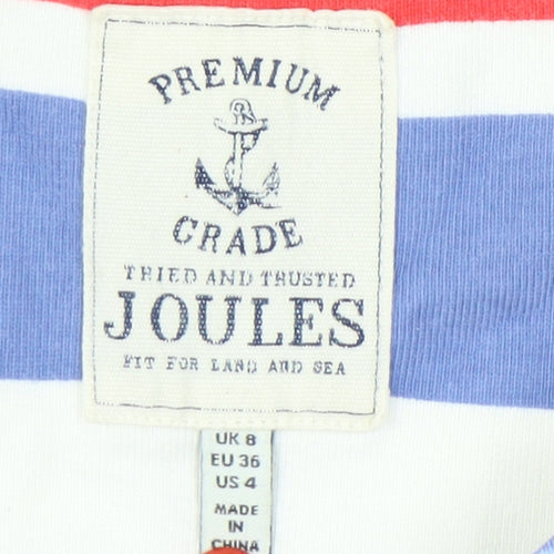 Joules Women's Striped Boat Neck Dress, Blue, Size 8