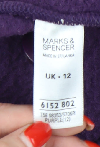 Marks and Spencer Women's Purple Jacket Size 12