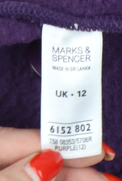 Marks and Spencer Women's Purple Jacket Size 12