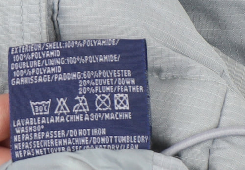 Camps Boys Grey Puffer Jacket Size 14Y Nautical Theme