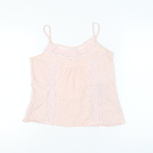 Next Women's Pink Cotton Camisole Tank Top, Size 6