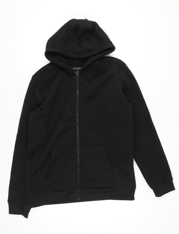 Brave Soul Men's XL Black Full Zip Hoodie