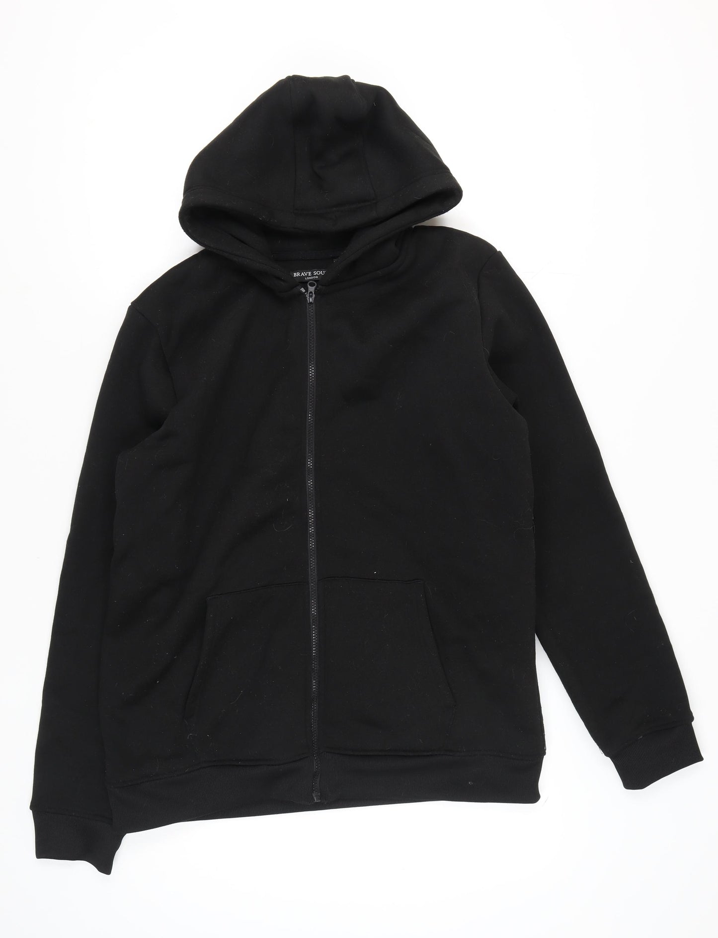 Brave Soul Men's XL Black Full Zip Hoodie