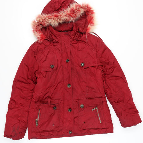 Tedi Style Red Parka Jacket, Women's 2XL, Winter Essential