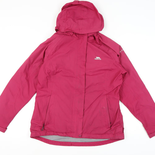 Trespass Women's Pink Rain Jacket L - Waterproof, Breathable