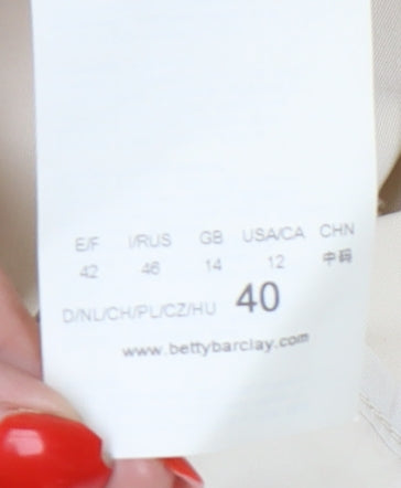 Betty Barclay Ivory Parka Coat Women Size 12
