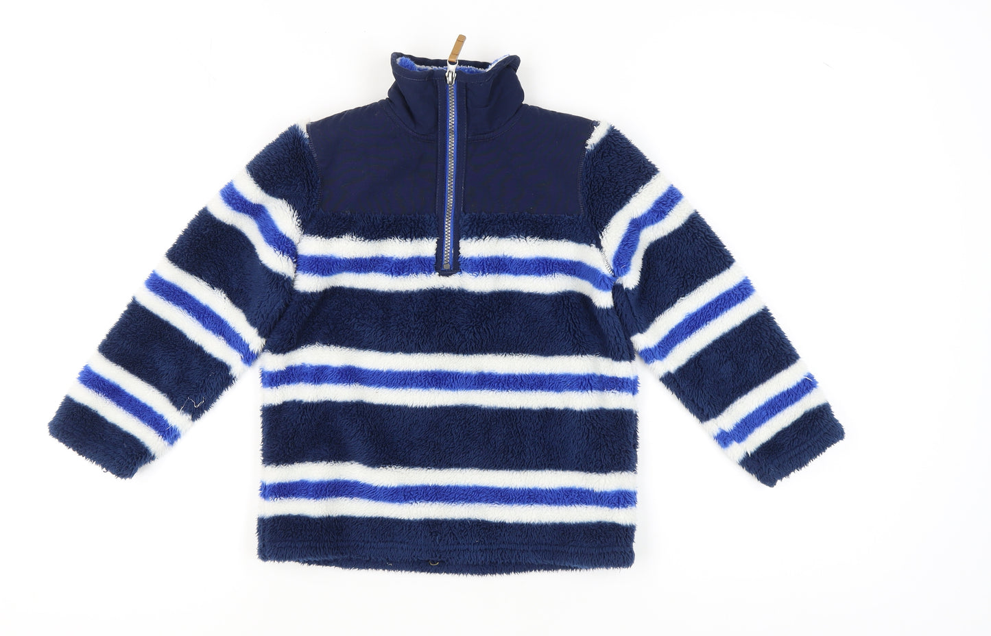 Joules Girls Blue Striped Pullover Sweatshirt 5-6 Years
